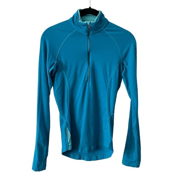 Icebreaker Merino 260 Zone Long Sleeve 1/2 Zip Ski Baselayer Shirt Blue XS - Picture 1 of 7